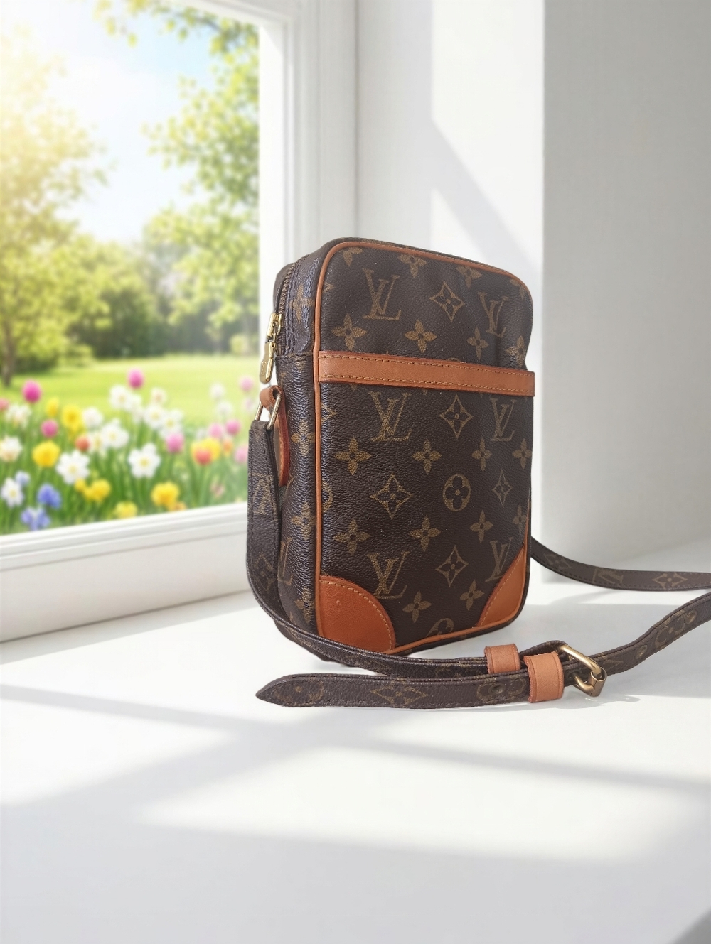 Louis Vuitton Monogram Danube Crossbody Bag Vintage 1995 ✨ COA - Picture 5 of 16